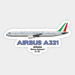 Airbus A321 - Alitalia "Retro Colours" Sticker